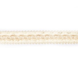 Fenghuangwu 13.74 Yard Handmade Basic Trim, 1.5Cm/0.59Inch Diameter Gimp Braid for DIY, Décor-Beige