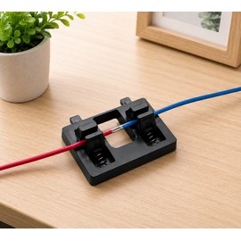 Clamp Wire Holder for Electronics Repair - Dual Spring-Loaded Clips Hold Wires Securely for Precise Soldering