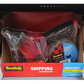Scotch Shipping Tape Gun With Heavy Duty Tape Roll 54.6yds