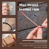 Axmru 10 Pieces Waxed Thread(55 yard/color) Leather Sewing Wax Thread