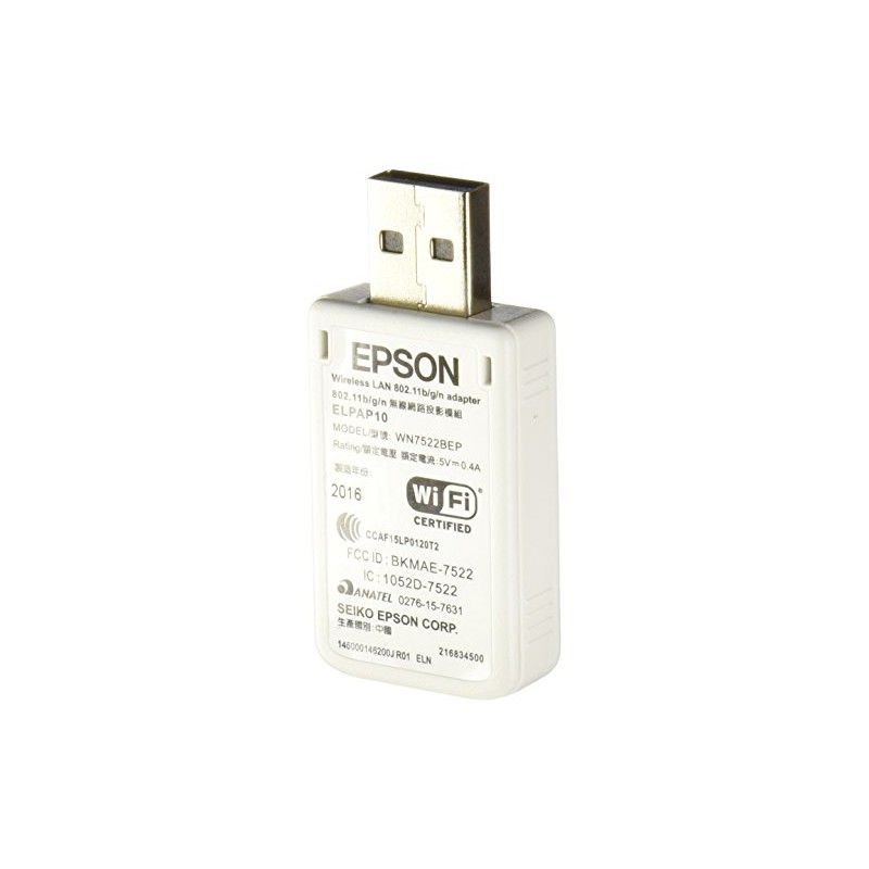 Epson ELPAP10 IEEE 802.11b/g/n Wi-Fi Adapter for Projector