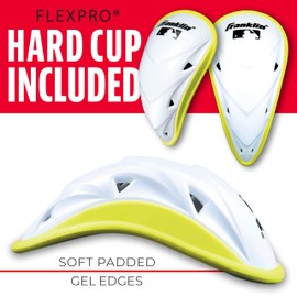 Franklin Sports - Pantalón Corto de compresión para Adulto con Taza, Blanco, Mediano