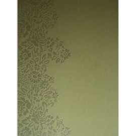 Laura Ashley Iridescent Green Flowers/Floral Note Cards w/Envelopes Set of 6