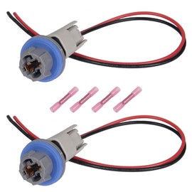 Lanphitus 2 Set Rear License Plate Light Lamp Bulb Socket Connector Wiring Pigtail Harness Kit for Ford F-150 2004-2021 Ranger 1998-2011 Explorer 2006-2010 F81Z-13411-AA AL8Z-13411-B