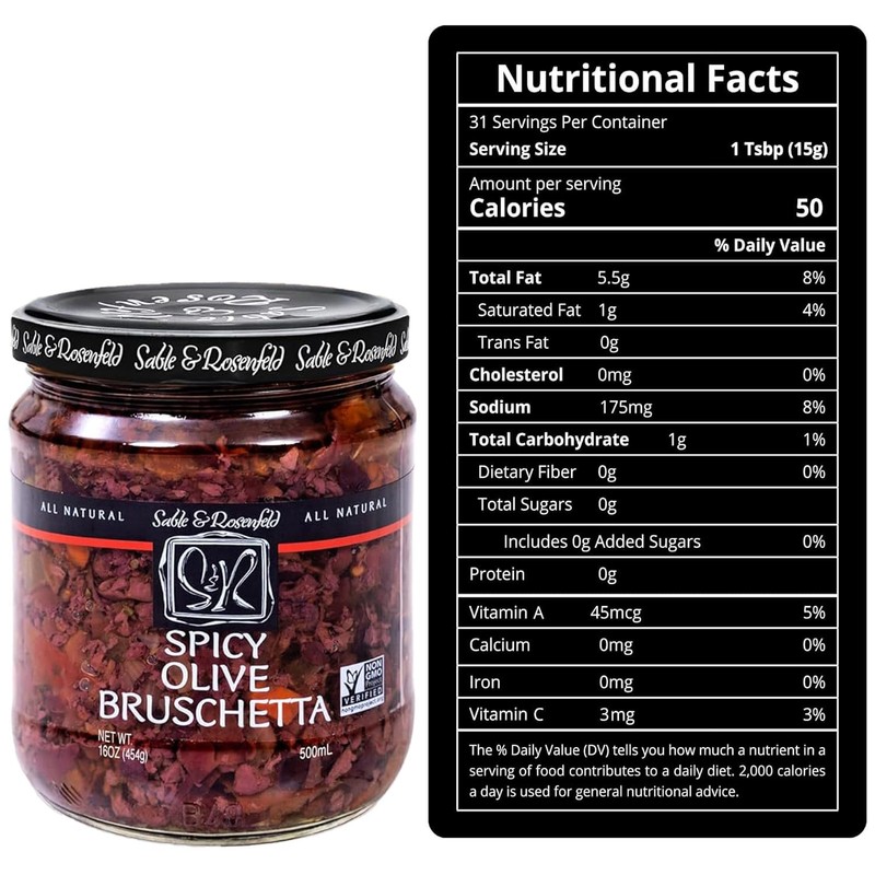 Spicy Olive Bruschetta - Kalamata Sandwich Spread with Peppers and