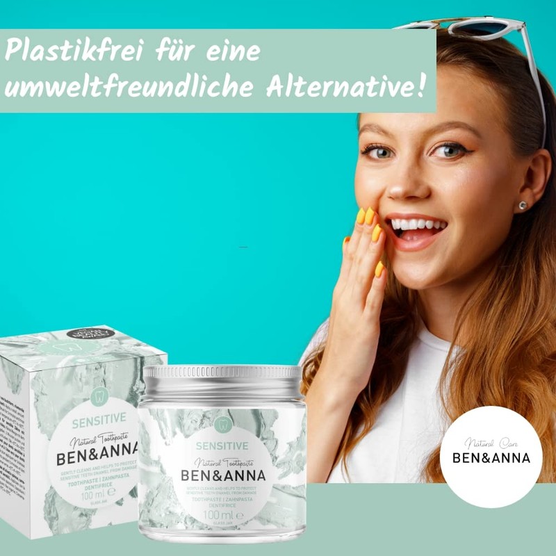 Ben & Anna Natural Care Organic Toothpaste Sensitive, 100 ml