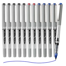 EYEYE Rollerball Pens 1.0mm, 12 Pack 3 Colors Bold Point Roller Ball Pen Quick Dry, Liquid Ink Rollerball Pens Fine Point Smooth Writing Pens for Journaling, Note Taking, School, Office Supplies
