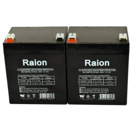 Raion Power 12V 5Ah T2 F2 Battery For Zonne Energy FP1240 - 2 Pack