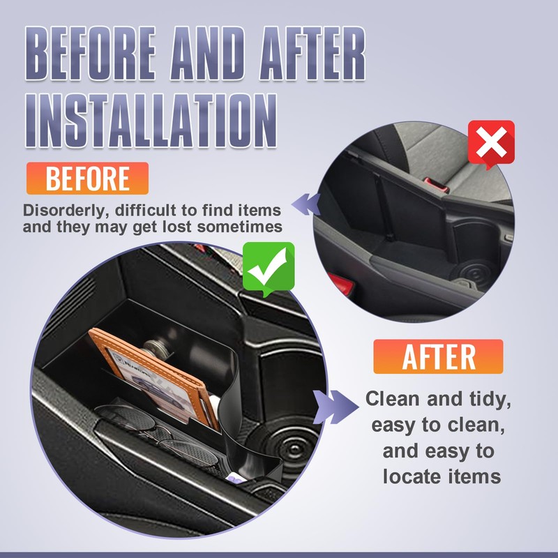 RUNROAD Center Console Organizer Tray Compatible with 2025 2024 2023