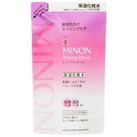 Minon Amino Moist Aging Care Lotion Refill 4.1 fl oz (130 ml) Sensitive Skin Moisturizing Lotion, Penetrating Hari Gloss