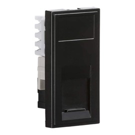 Knightsbridge NETCAT6BK RJ45 Outlet Module 25 mm x 50 mm in Black