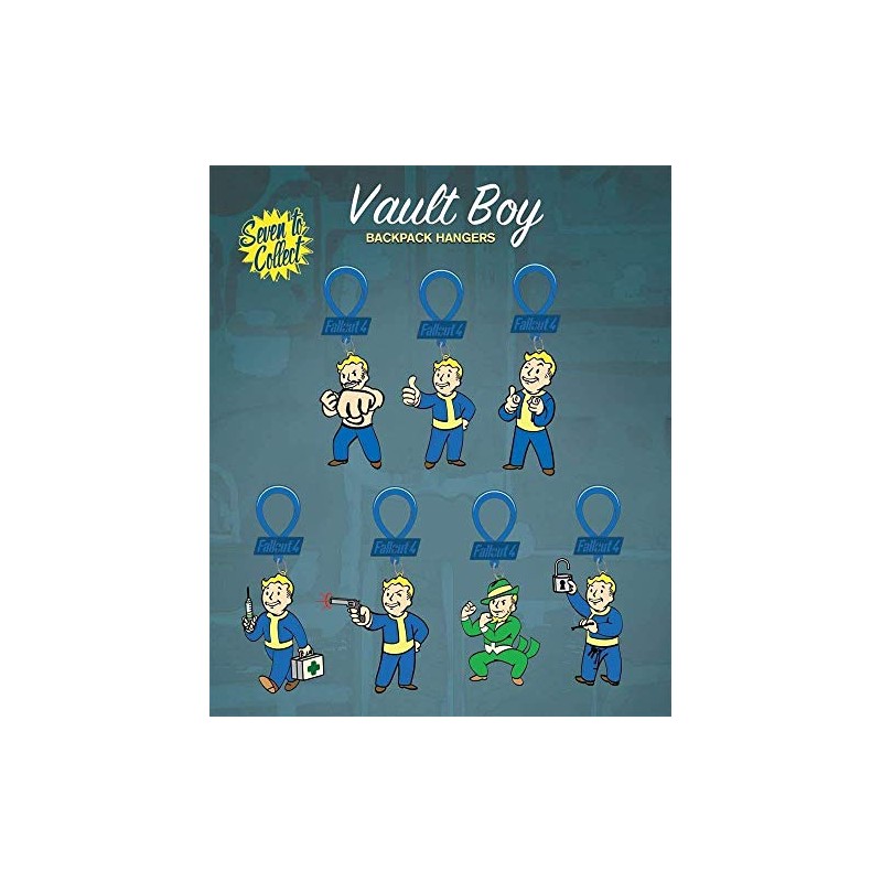 Fallout 4 Blind Bag Vault Boy Backpack Hangers Set -