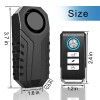 digi-office Security Bike Alarm with 2 Remote Wireless Anti-Theft Vibration