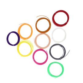 KICHOUSE 3D Printer 1.75mm Diameter Ideal for 3D Printer (5m 10 Random Abs Colors)