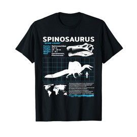 Spinosaurus fact sheet Dinosaur Facts T-Shirt