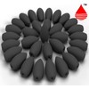 1.25'' BACKFLOW Unscented Charcoal 100 Incense Cones - Ideal for