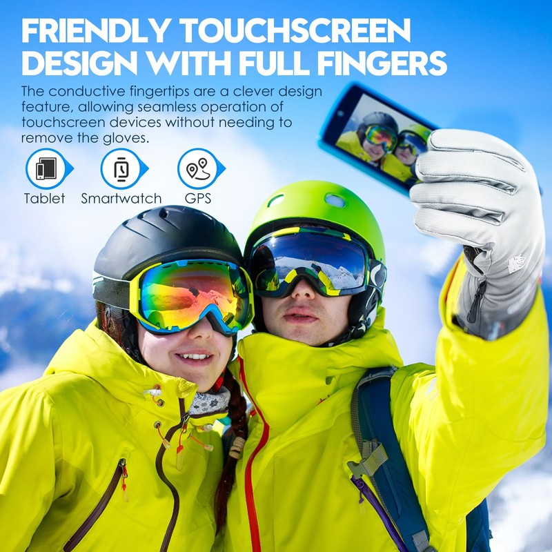 Bruvoalon Y322 Winter Gloves for Men & Women, -10℉ Touchscreen