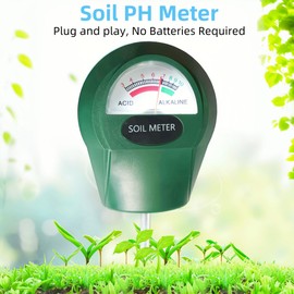 Aerkersun Plant Water Meter - Soil Moisture Meter for Indoor and Outdoor Plants - Hygrometer Sensor for Gardening and Farming - No Batteries Required