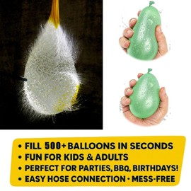 500 PCS Self Sealing Water Bombs Water Balloons, Colorful Water Bombs, Latex Biodegradable Balloons, Summer Fun, Beach, Pool Parties, Family Gatherings, for Kid& Adults