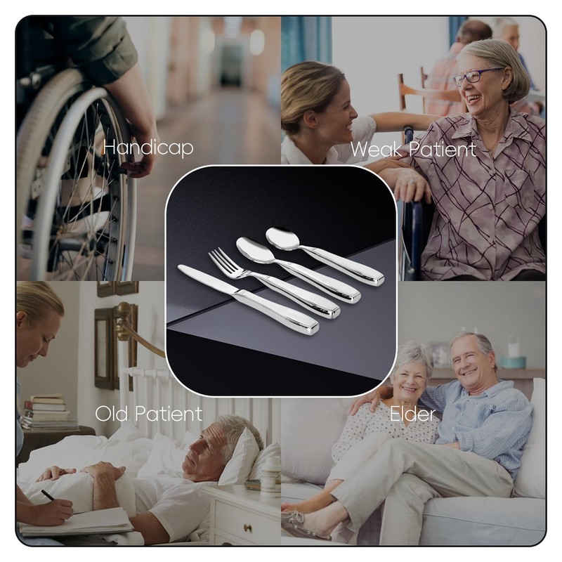 Weighted Utensils for Hand Tremors and Parkinsons Patients, Weighted Stainless