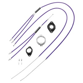 TSTRAUM BMX Bicycle Gyro Brake Cable Front + Rear (Top + Bottom) Spinner Rotor Cable Rotor Set Kit (Purple)