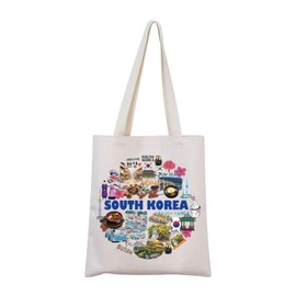 South Korea Tote Bag Moving to South Korea Gift South Korea Souvenir Gift South Korea Travel Gift (South Korea Tote)