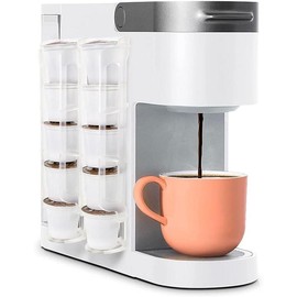 K Cup Coffee Pod Holder for  K-cup Coffee, Side Mount Storage Organizer,  for Small Counters (Pink, 2 Pack for 10 K Cups) - Color: Transparent, 2 Pack