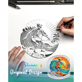 CHURYUML Original Ride Boldly Sobriety Coin - Non-Religious AA Coins, Inspirational Sober Chip Recovery Medallions Alcoholics Anonymous Token Sobriety Gifts for Women & Men Celebrating Milestones