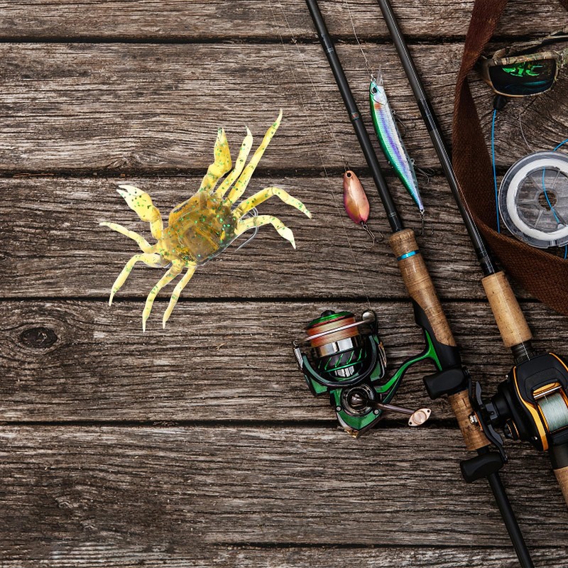 BESPORTBLE Seabass Fishing Lures Artificial Bait Simulation Fishing Lures Crab