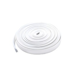 Bias Tape ~ 1/2" Wide Double-fold Bias Tape ~ White Poly Cotton (10 Yards/Pack) - Made in USA