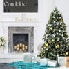 Candeldo Candelabra Fireplace Candle Holder: Metal Pillar Candle Holders Medium