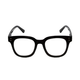 Calabria R785 Pantho Blue Light Reading Glasses +3.50 Black Men Women Trendy Single Power Computer Readers Chic Spring Hinge
