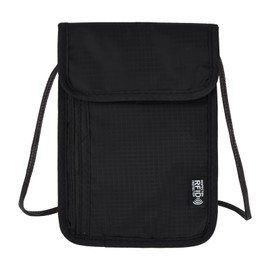 Amexo Neck Pouch Travel Wallet Secure Neck Wallet Travel Documents Holder Chest Bag for Travel Neck Pouches with RFID Blocking Travel Wallet Organizer for Passport Cash cards Keys