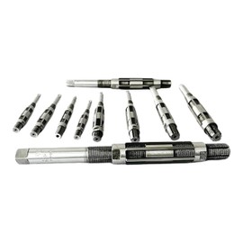 Rahish Tools Adjustable Hand Reamer Tool H1 to H10 Sizes - 3/8" to 15/16” Reaming Tool for Precise Hole Finishing with Carbon Steel Blades - Hand Tools Reamers for Metal & Wood - 9.52mm - 23.81mm