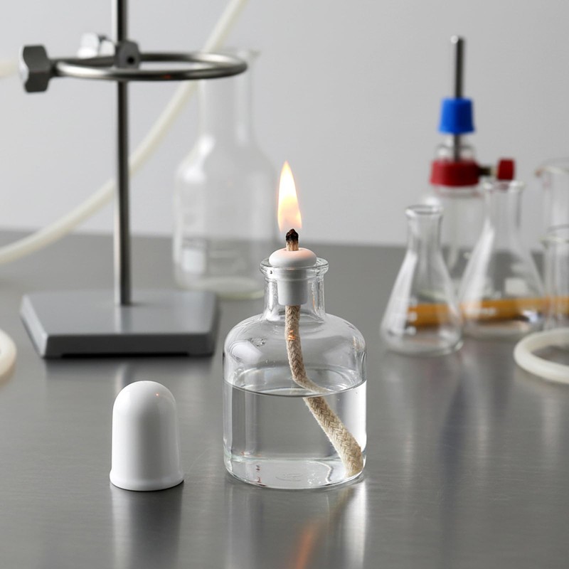 Round Cotton Oil Lamp Wicks 5 Pack Glass Tube Holder