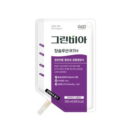 Vegemil 정식품그린비아 장솔루션 RTH 경관식 등장성 균형영양식 환자식 300mlx20포 Jeongsikmul Greenvia Jang Solution RTH Enteral Feeding Isotonic Balanced Nutritional Diet Patient Food 300ml x 20 Packs