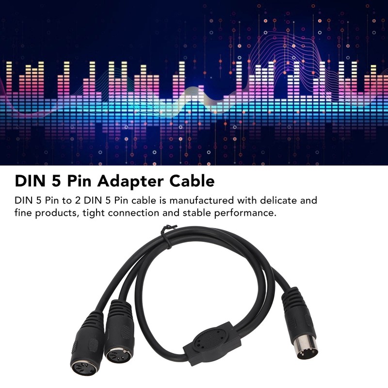 DIN 5 Pin Male to 2 DIN 5 Pin Female