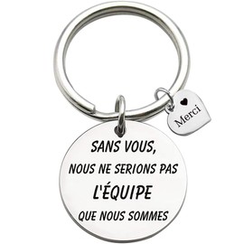 Boss, Coach, Colleagues Thank You Gift Keychain Appreciation Keyring Gift Patron Coach Collègue Remerciement Cadeau équipe Cadeau Porte clés Merci Leader, Entraîneur, Collègue Cadeau porte - clés