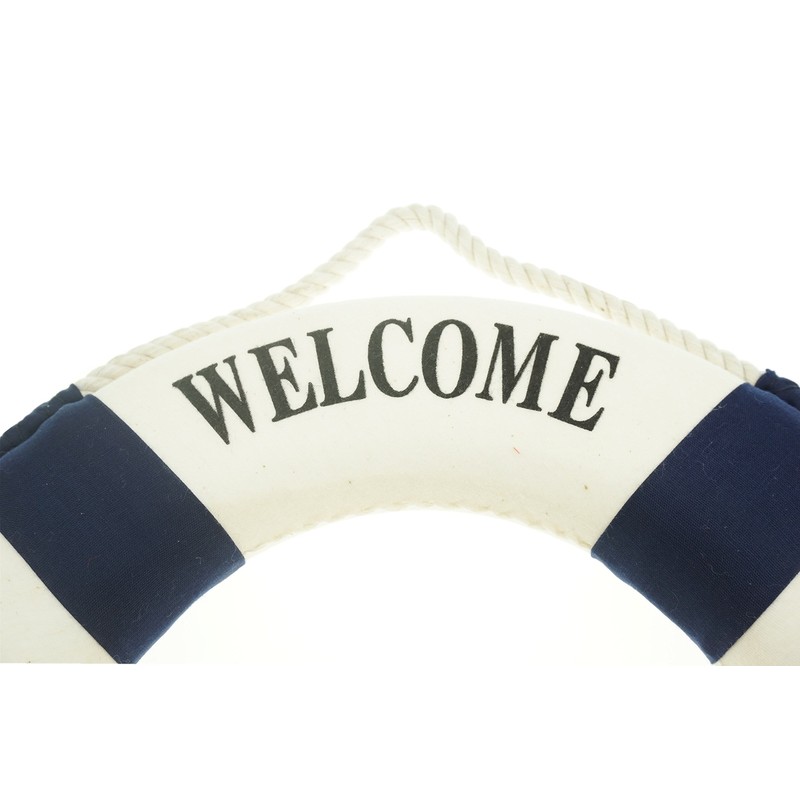 Bilipala 3Pcs Cloth Life Ring Buoy, Home Wall Nautical Decor,