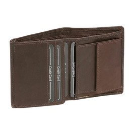 Wallet purse portemonnaie poke for men and women Vintage-Style LEAS, Genuine leather, brown - ''Classic-Collection''