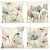 ZWJD Flower Cushion Cover, 40 x 40 cm, Set of
