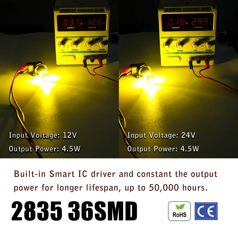 KISLED Super Bright 3000lm H8 H11 LED Fog Lights Bulbs