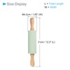 CoCud Silicone Rolling Pins, 12.2" Length, Silicone & Oak Non-Stick