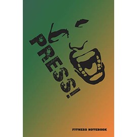 Fitness Notebook: Fitness Journal. Format A5, 120 pages, fine light grey lined. Daily entries, notes and physical fitness journal. Notebook for your fitness and bodybuilding progress