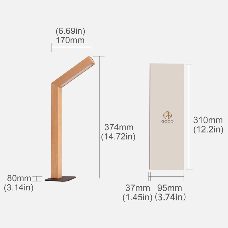 Touch Control Desk Lamp，Portable Multifunctional Emergency Light，Stepless Dimming Table Lamp