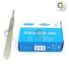100 SCALPEL BLADES #12 STERILE CARBON STEEL + 1 SCALPEL
