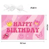 AellasNervalt Preppy Birthday Party Backdrop Hot Pink Smiling Face Lip