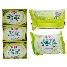1 Cheongwon Trading Cost-Effective Soap / Malpyo Cucumber Soap, Individually Packaged Face Soap / 청원상사 알뜰비누 1개 / 말표 오이비누 세수비누 개별포장