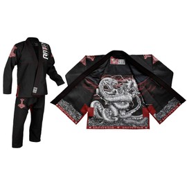 Raven Fightwear Men's Thor Nordic Brazilian Jiu Jitsu Uniform BJJ Gi Black A4