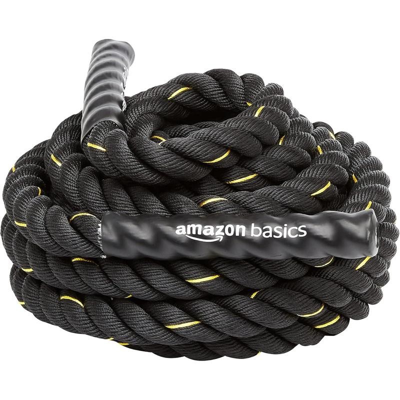 Basics Battle Rope for Home Gym Workout, Exercise Training Equipment